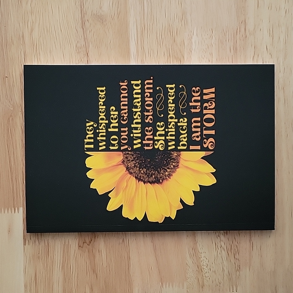 6x9 in. Soft cover notebook/journal, Inspirational Girl Power Quote- NWOT